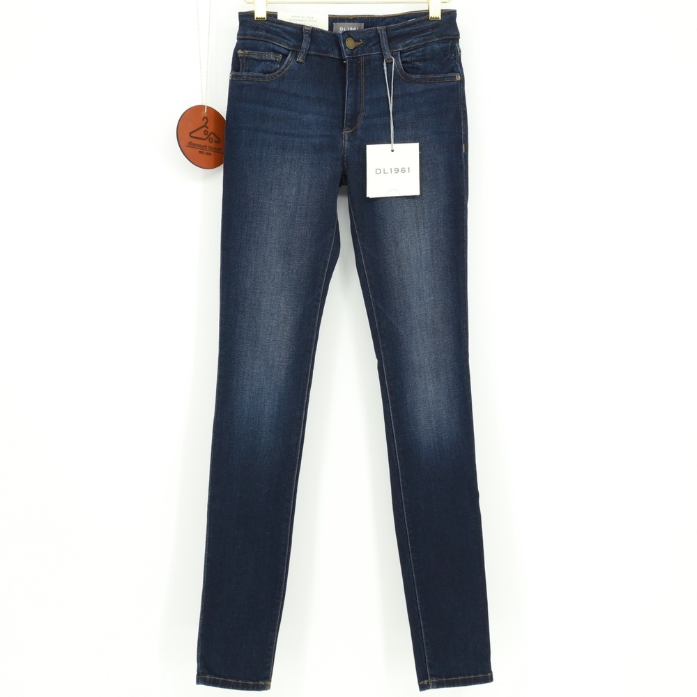 DL1961 Emma‎ Low Rise Skinny Jeans Dark Wash Denim Size 26 NWT